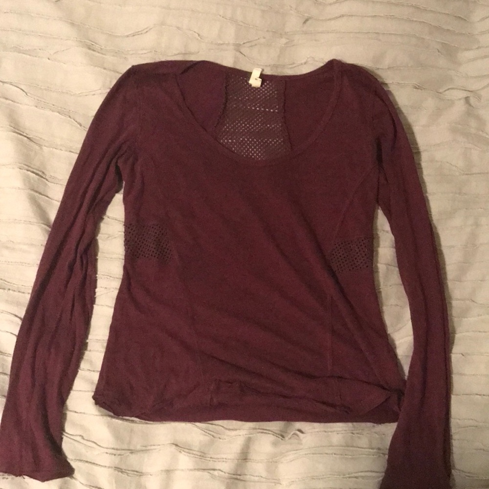 Free people: we the free long sleeve cutout shirt